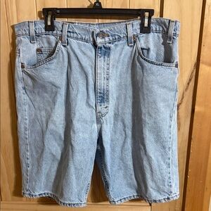 Vintage Orange Tab Levi's Light Blue Denim Men's Jean Shorts